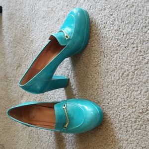 Anthropologie vintage platform loafers